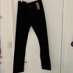 Levi's Men's Straight Black Jeans
